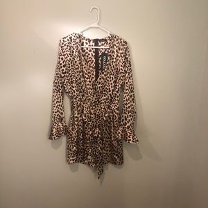 Leopard Romper NWT